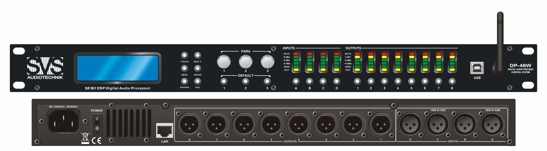 SVS Audiotechnik DP-48W Цифровой процессор: 4 входа 8 выходов в Липецкой области