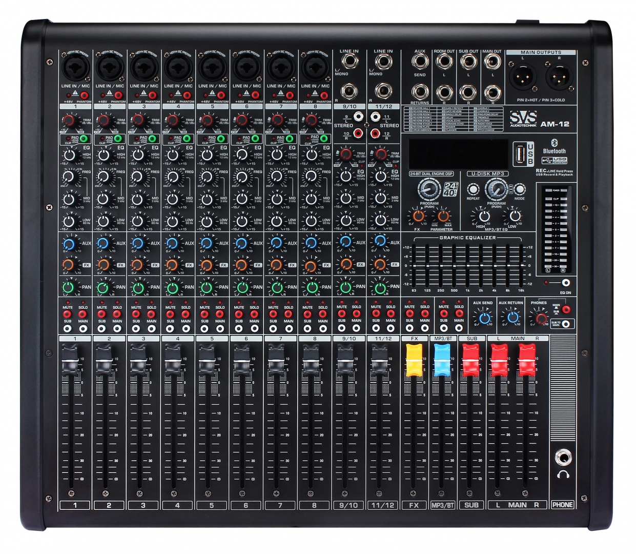 SVS Audiotechnik mixers AM-12 Микшерный пульт аналоговый, 12-канальный в Липецкой области