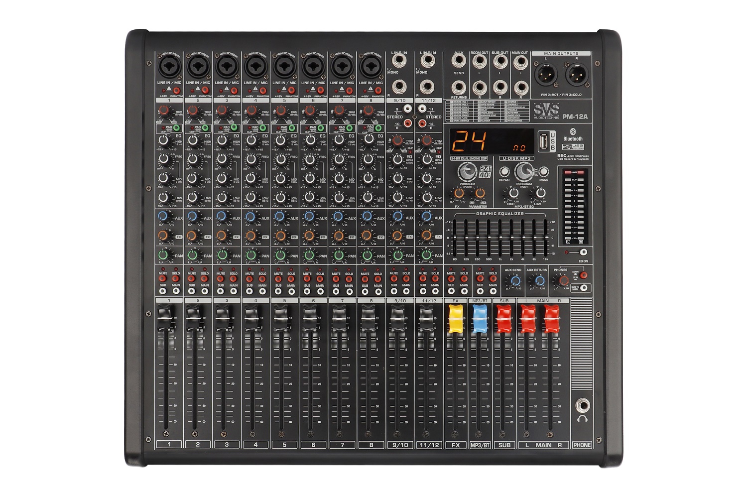 SVS Audiotechnik mixers PM-12A Активный аналоговый микшерный пульт, 12-канальный в Липецкой области